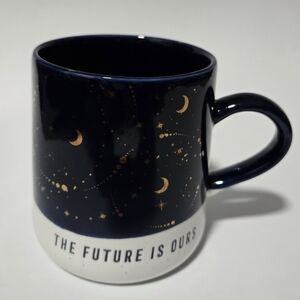 Moon Child The Future Is Ours Mug Stars Celestial Space Blue Gold White